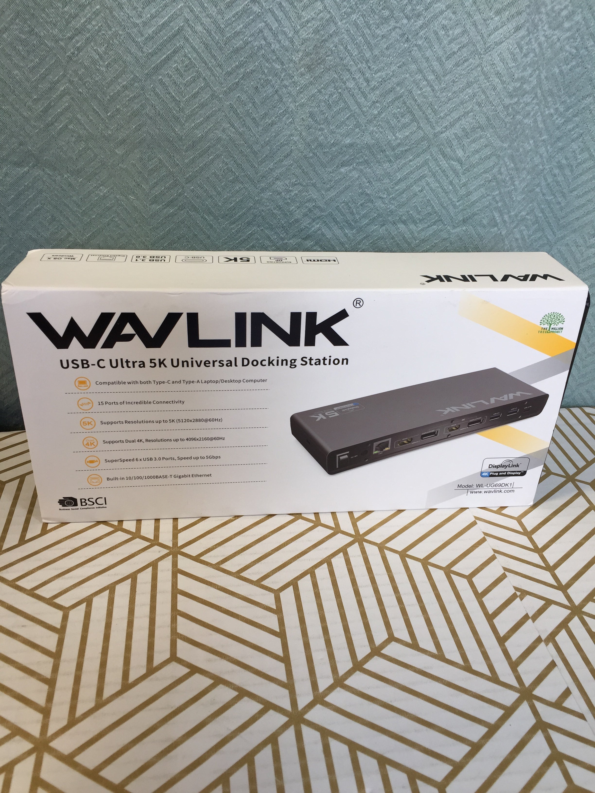 WAVLINK USB-C 5K Universal Docking Station WL-UG69DK1 *TESTED* (7778549104878)
